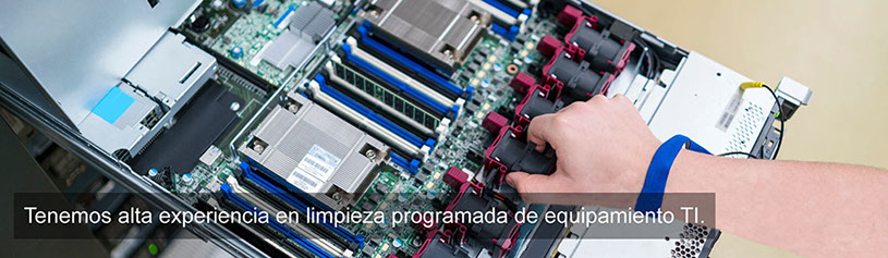 Limpieza programada de equipamiento TI